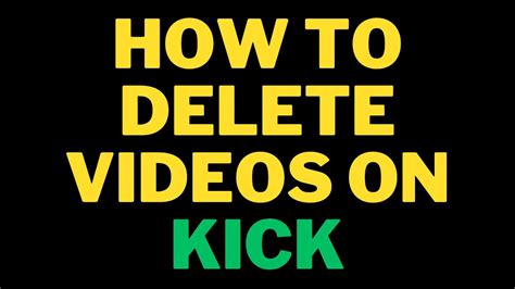 How to delete vods on kick - Jun 3, 2021 · To disable creation of Clips on your channel, go to your Channel Settings and toggle the Enable Clips setting. Please note that disabling clips will not prevent a VOD from being created. If you wish to also disable past broadcasts from being stored you will need to toggle off the Store past broadcasts setting as well. 